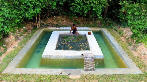 Removal The House To Build Fish Pond on Swimming Pool