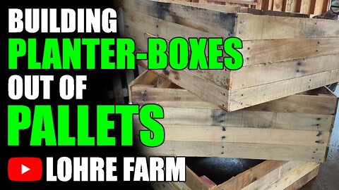 Building Planter Boxes Out of Pallets