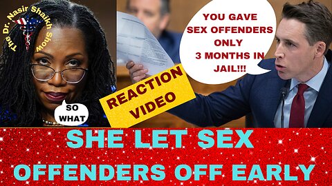 Hawley Eviscerates Ketanji Jackson - You Let "SEX OFFENDERS" Off Early - Victims Got NO JUSTICE
