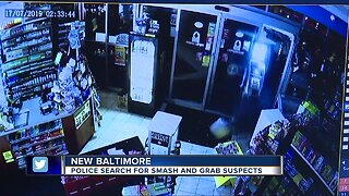 Police search for smash and grab suspects