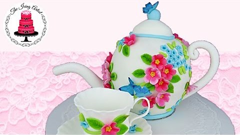 3D Carved Teapot Cake - How To With The Icing Artist