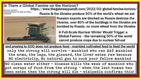 Will there be a Global Famine 2022