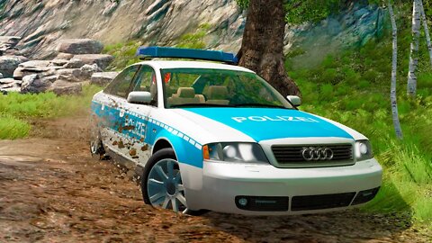 Audi A6 Police Offroad Testing – BeamNG Drive