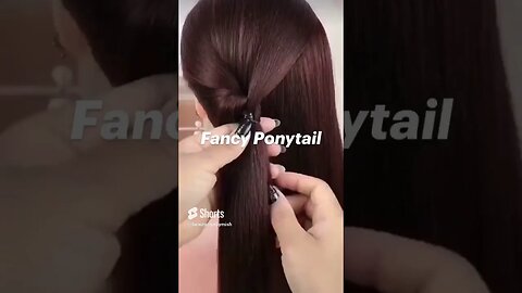 How to Create a Sleek Fancy Ponytail for Short Hair | #shorts #ponytail #trending #hairstyle
