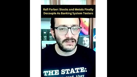 #RafiFarber Stocks and Metals Finally Decouple As Banking System Teeters