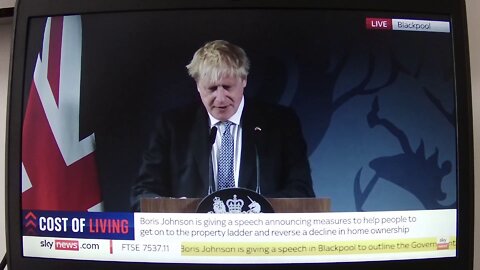 Cost of Living-June 2022 | Boris Johnson-Blackpool