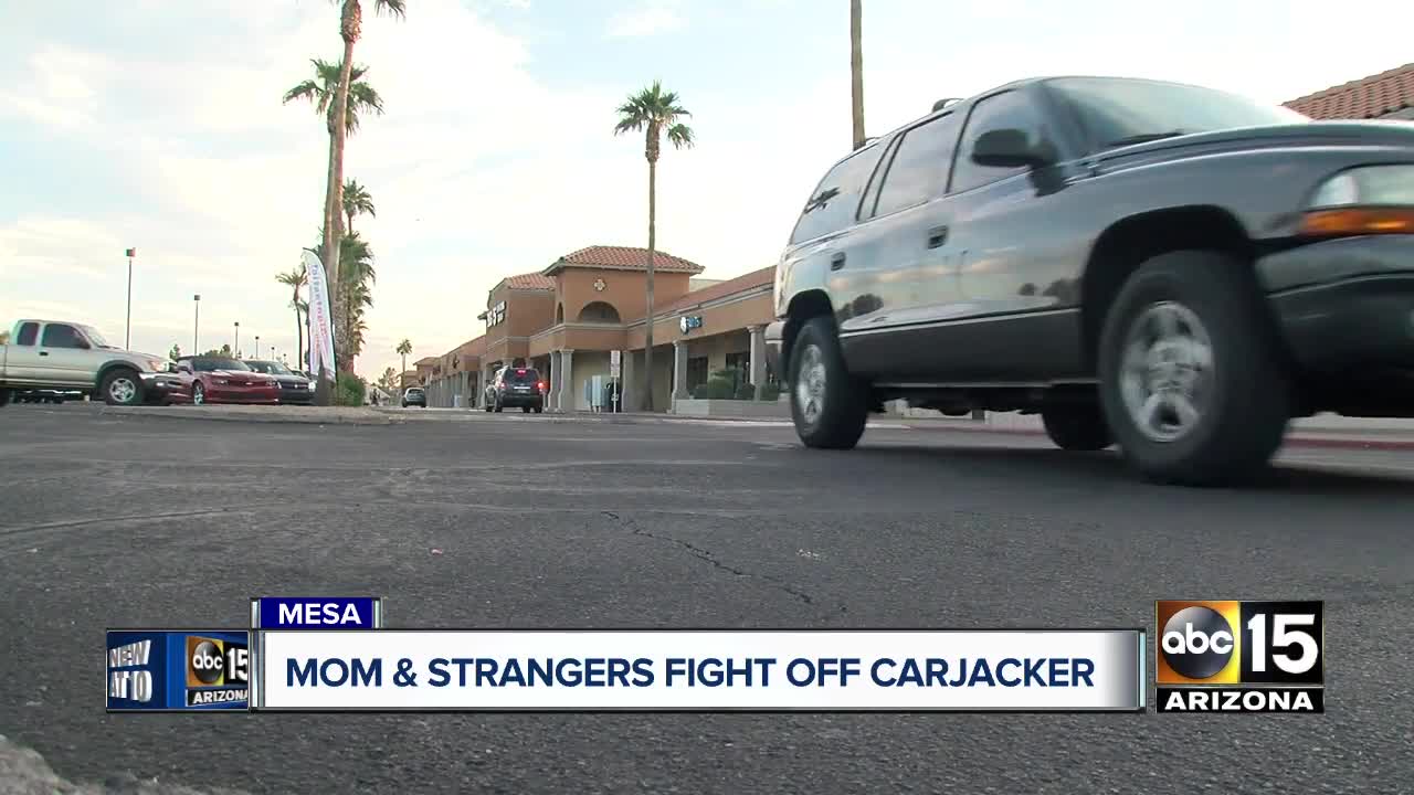 Mesa woman and bystanders fight off would-be carjacker to protect children