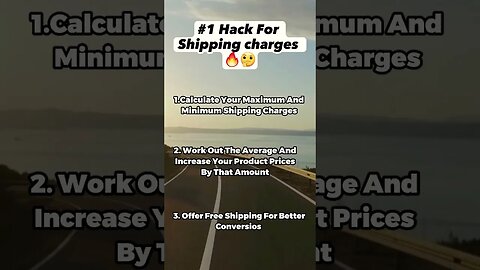 The #1 Hack For Shipping Charges 👇👊🔥 #ecommerce #shopifybusiness #trafficninjas #shipping