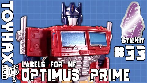 TOYHAX Labels for NF Optimus Prime | SticKit #33