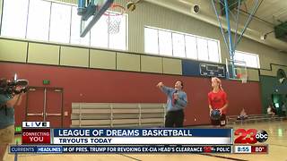 Basketball tryouts for the League of Dreams