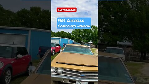 Found at a local shop, not mine. 1969 Chevelle Concours Station Wagon #Chevelle #stationwagon