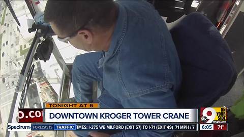 Crane operator Steve Lancaster is afraid of heights