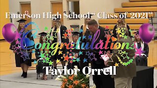 🎉Congratulations “Taylor Orrell” EHS Class of 2021 Graduation