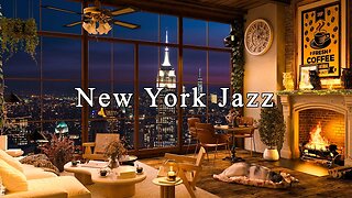 New York Coffee Shop Ambience ☕ Jazz Music for Study, Work, Sleep | Relaxing Jazz Instrumental Music