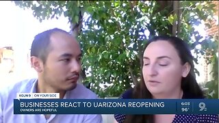 Local business reaction to UArizona re-opening this fall