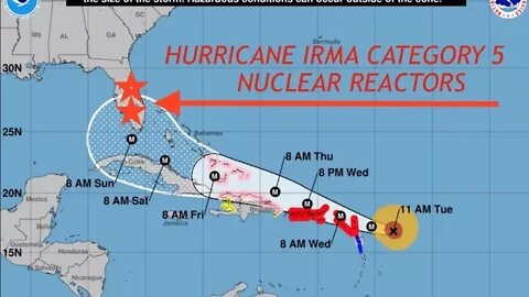 Hurricane Irma Could Be Biggest Hurricane in History & Multiple Nuclear Reactors in its Way!