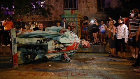 Ryerson's Egerton Statue Was Toppled Yesterday & The School Isn't Replacing It