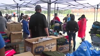 KCPS distributes free backpacks with school supplies