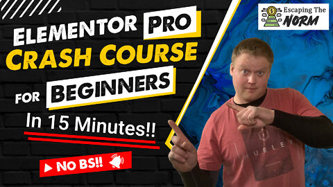 Elementor Pro Tutorial For Beginners 2022 ~ 15 Min Crash Course #020