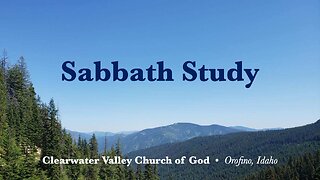 Sabbath Study