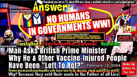 Man Asks British Prime Minister Why He & Other Vaccine-Injured People Have Been "Left To Rot?"