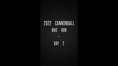 2022 Cannonball Bike Run Day 2