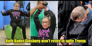 Ruth Bader Ginsburg won't retire to spite Trump