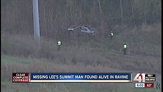 Missing Lee's Summit man found one week later inside crashed vehicle off I-470