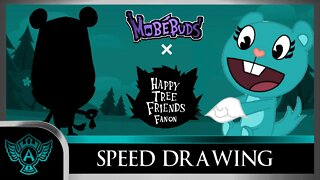 Speed Drawing: Happy Tree Friends Fanon - Wiesie | Mobebuds Style