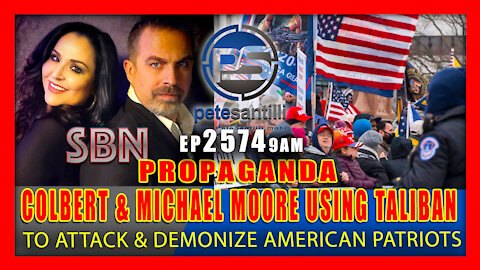 EP 2574-9AM COLBERT, MICHAEL MOORE & LEFTISTS USING TALIBAN PROPAGANDA TO DEMONIZE AMERICAN PATRIOTS