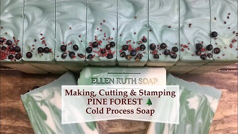 Making PINE FOREST 🌲 Cold Process Soap w/ Aloe Vera | Ellen Ruth Soap
