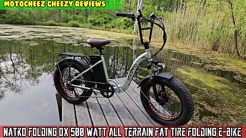 natko folding ox 500 watt all terrain fat tire folding e-bike. build, ride, fix, ride