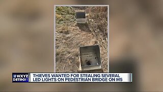 Commerce Township supervisor concerned after thieves steal LED lights around pedestrian bridge