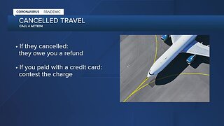 Tips for getting a refund for cancelled travel