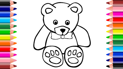 How to Draw Teddy Bear for kids