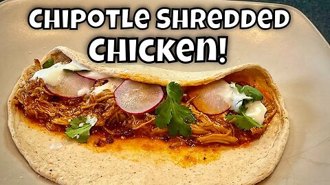🌶 Instant Pot Chipotle Shredded Chicken 🌶 - 6.4g net carbs per serving