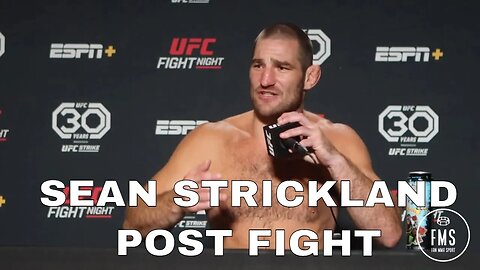 Sean Strickland post Fight press conference calls out Israel Adesanya