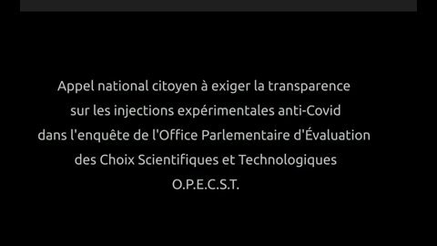APPEL NATIONAL CITOYEN TRANSPARENCE INJECTIONS