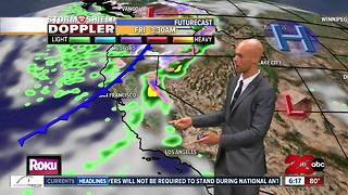 A cold front brings chances for rain and a big cool down!