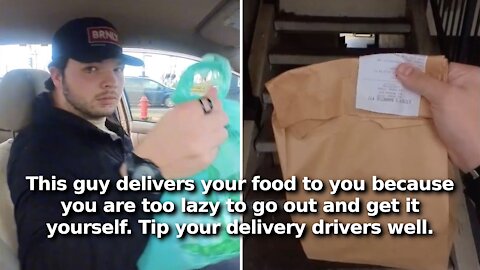 Uber Eats Driver Calls Out Tip Baiting, Scumbag Customers Defend the Practice of Stiffing Drivers
