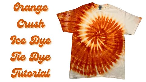 Tie-Dye Designs: Orange Crush Spiral Soda-licious| Get it? So delicious… You’ll see