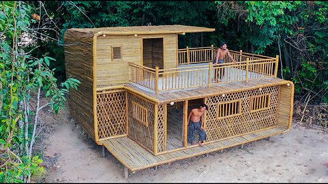 Building Tow Story Jungle Villa With Décor Private Living Room