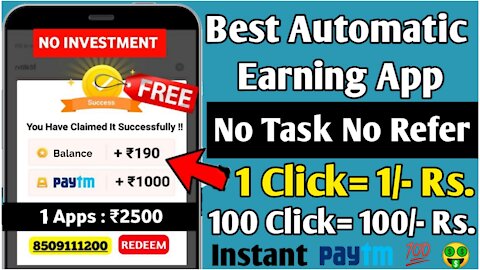 Earn Money Online ₹100 a Day from Click and earn money paytm | Work from home jobs | Paytm