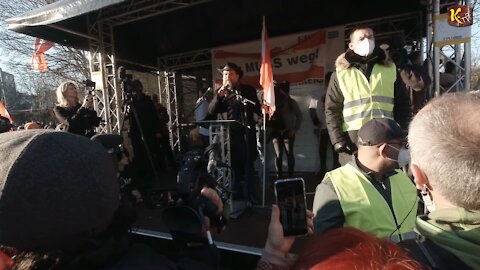 Alexander Ehrlich spricht auf der Wiener Demo "Für die Freiheit" am 6. März 2021 - 6. Teil