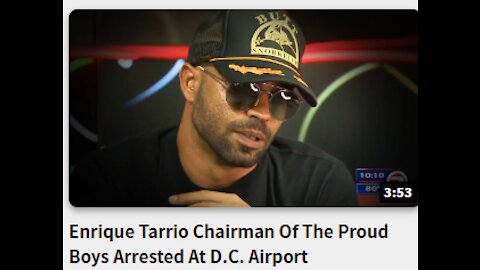 Enrique Tarrio Chairman Of The Proud Boys Arrested At D.C. Airport