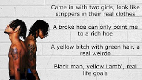 Rae Sremmurd black beatles ft. Gucci Mane (LYRICS ON SCREEN) OFFICIAL