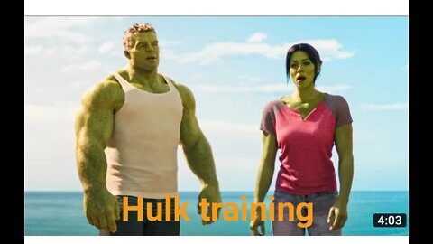 Hulk Training Scene ! SHE HULK 2022 CLIP