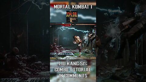 FULL LIU KANG Combo Tutorial IN COMMENTS! #mk1 #combotutorial #shorts