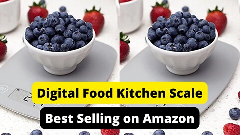 Best Digital Food Kitchen Scale On Amazon | Multifunction Scale Measures in Grams and Ounces