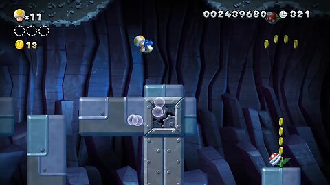 New Super Mario Bros. U Deluxe | Episode 51 - Rock Candy Mines-7 Shifting Floor Cave